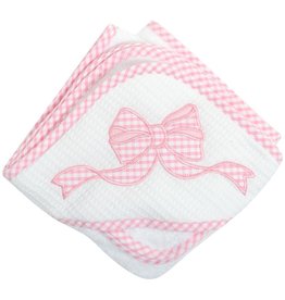 3 Marthas Boxed Hooded Towel Set Pink Bow