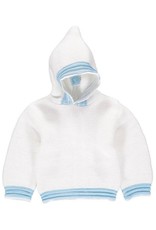 874 Zip Back Hoodie Blue/White