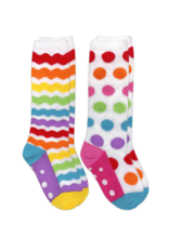 Jefferies 1655 Rainbow Fuzzy Knee Sock 2 pack