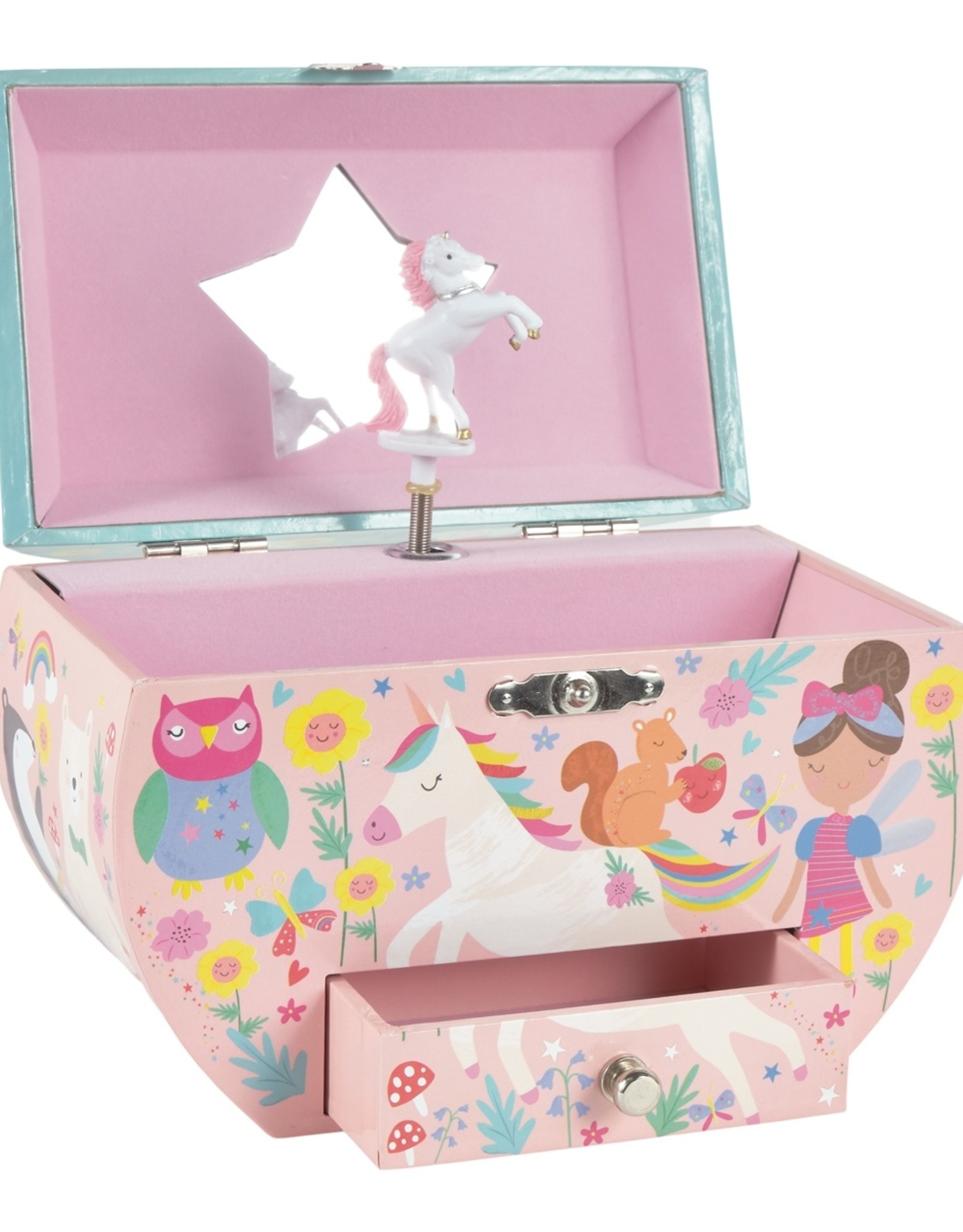 Floss and Rock Rainbow Fairy Oval Jewelry Box