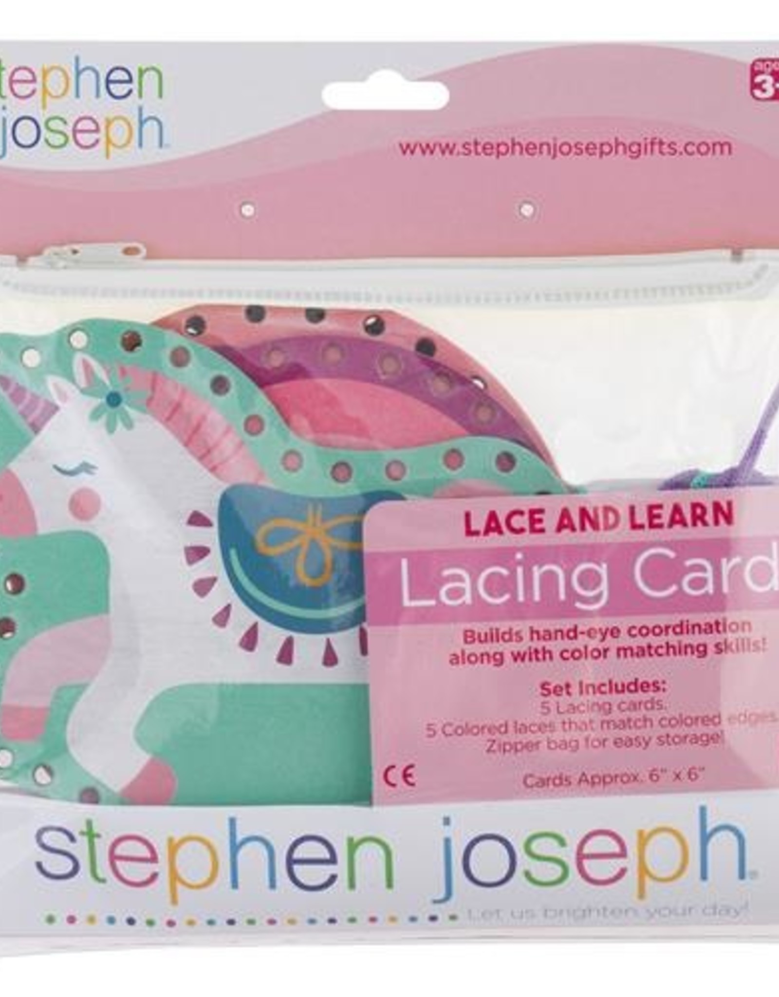 Stephen Joseph Lacing Cards Unicorn
