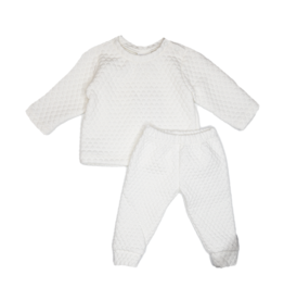 Lullaby Set Precious Quilted Pullover Pant Set Cream