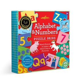 Eeboo Alphabet &Numbers Puzzle Pairs