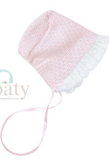 Paty, Inc. 218 Bonnet w/eyelet Pink