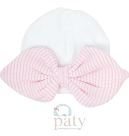 Paty, Inc. Bow Beanie Cap Newborn Pink