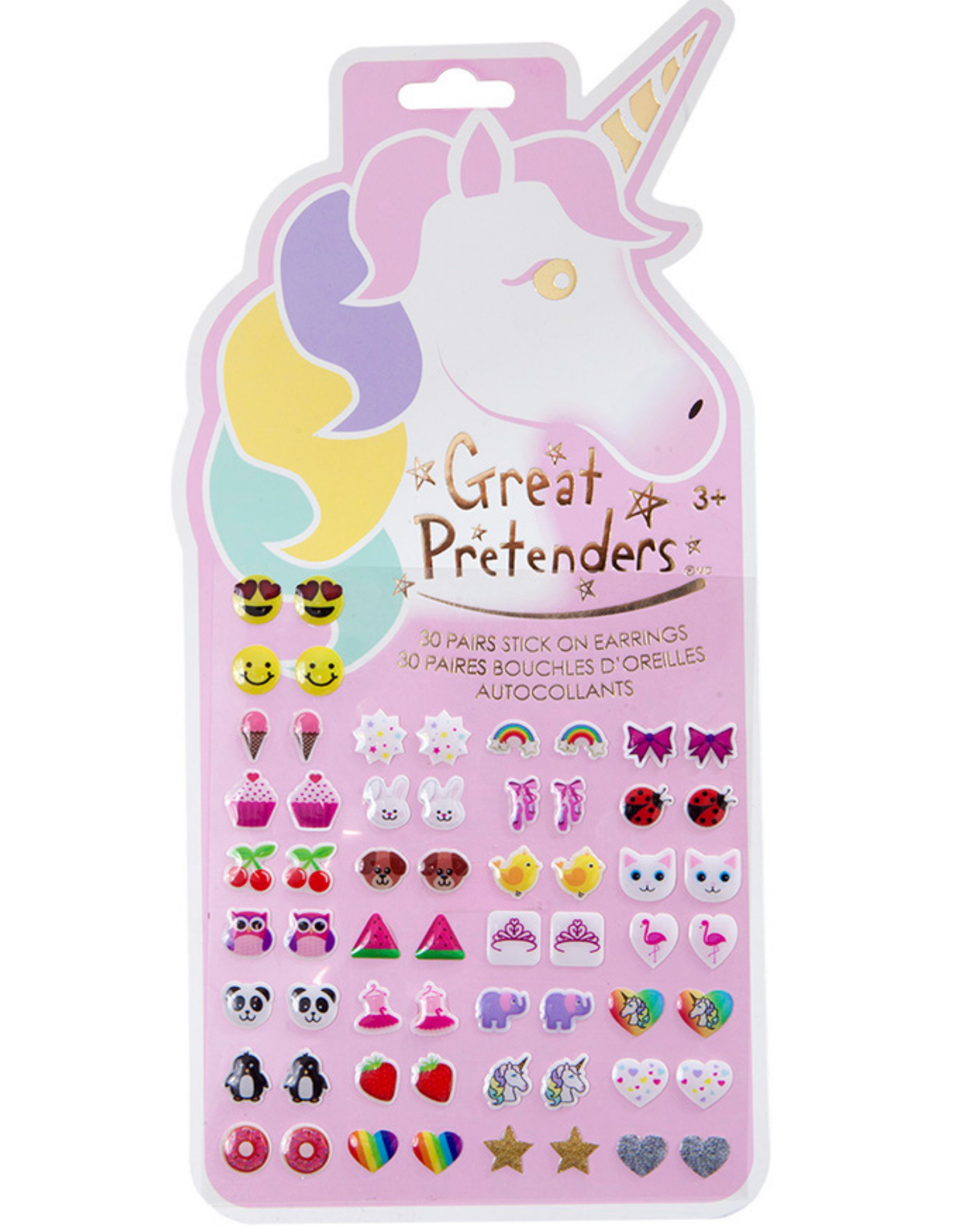 GreatPretenders 87503 Unicorn Sticker Earrings