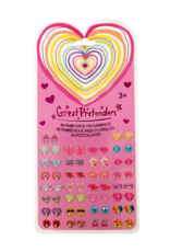 GreatPretenders 87508 Heart Sticker Earrings