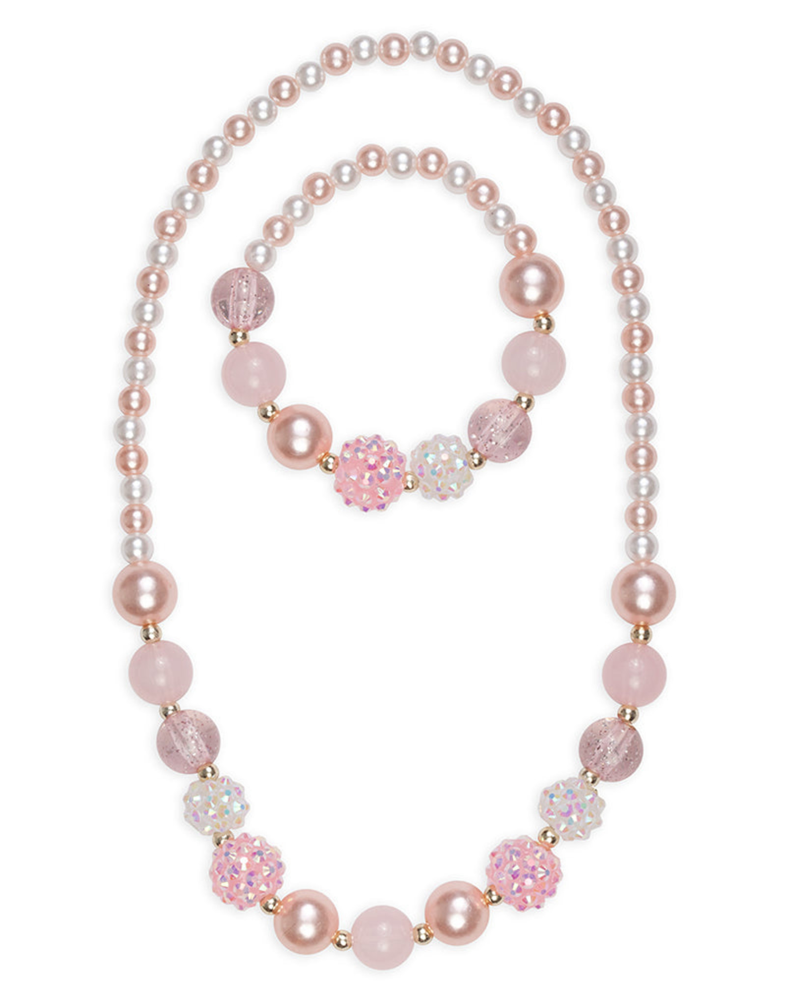 GreatPretenders 86109 Pinky Pearl Necklace & Bracelet Set