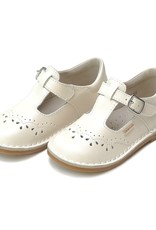 L'Amour F-410 Ruthie T-Strap Pearl White
