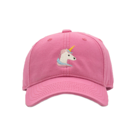 Harding Lane Embroidered Hat Pink Unicorn