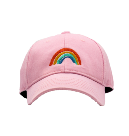 Harding Lane Embroidered Hat Light Pink Rainbow