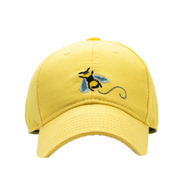 Harding Lane Embroidered Hat Yellow Honeybee