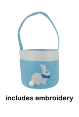 Groovy Holidays Bunny Basket w/embroidery peter blue