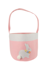 Groovy Holidays Bunny Basket w/embroidery april pink