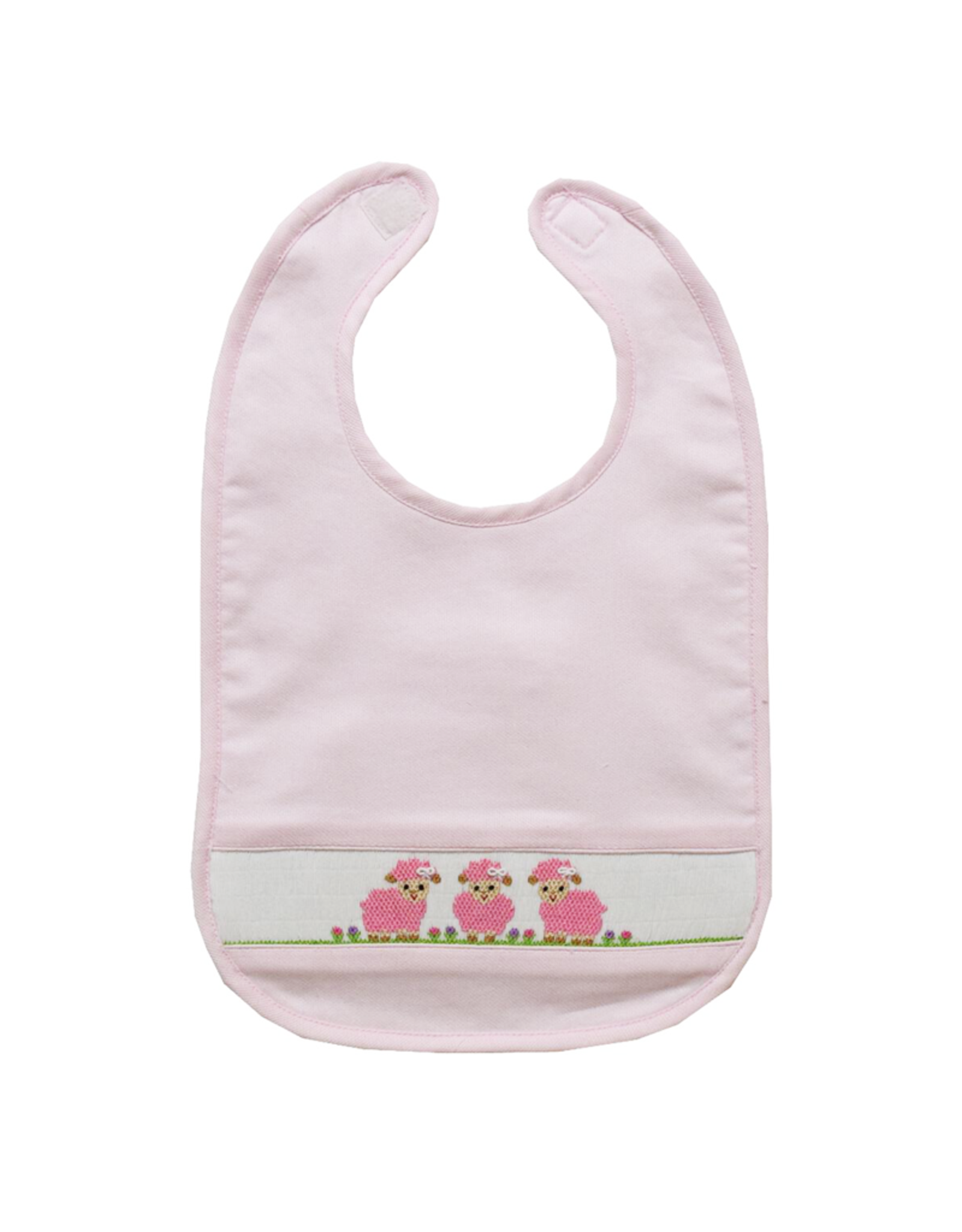 Vive la Fete VFS22 Lamb Smocked Bib Pink