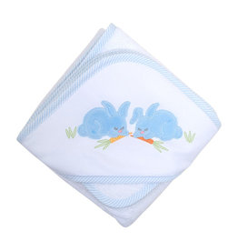 3 Marthas Boxed Hooded Towel Set Blue Bunny