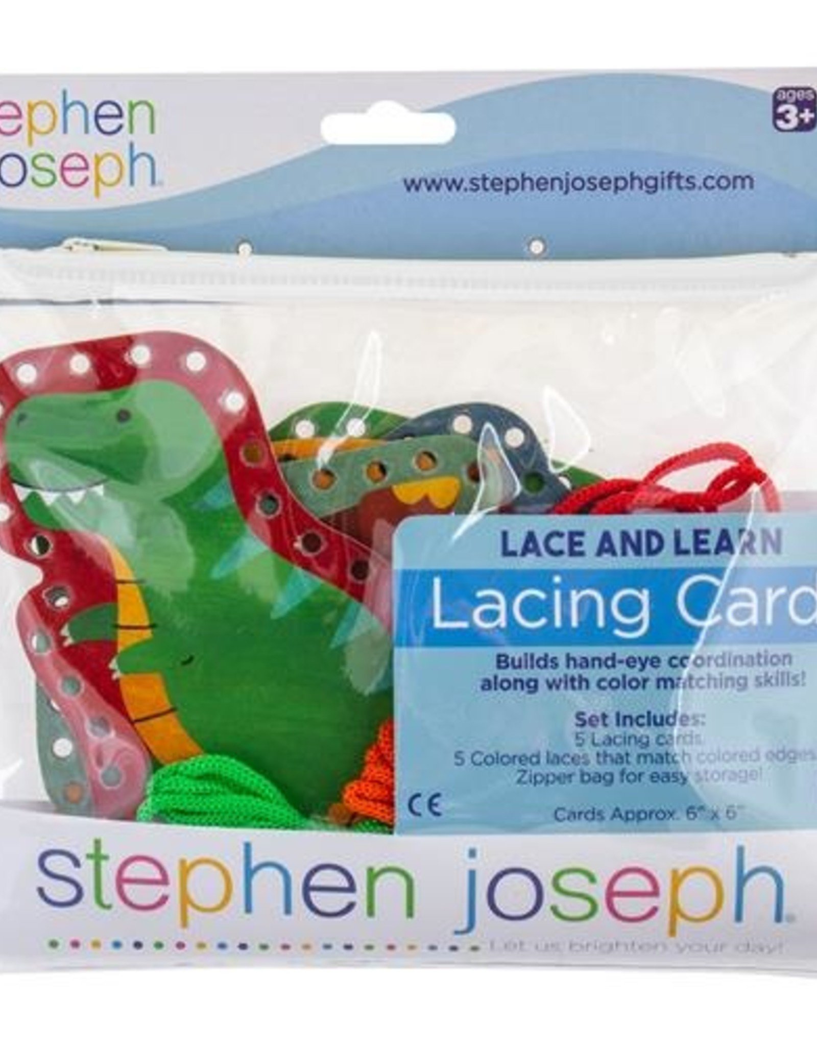 Stephen Joseph Lacing Cards Dino