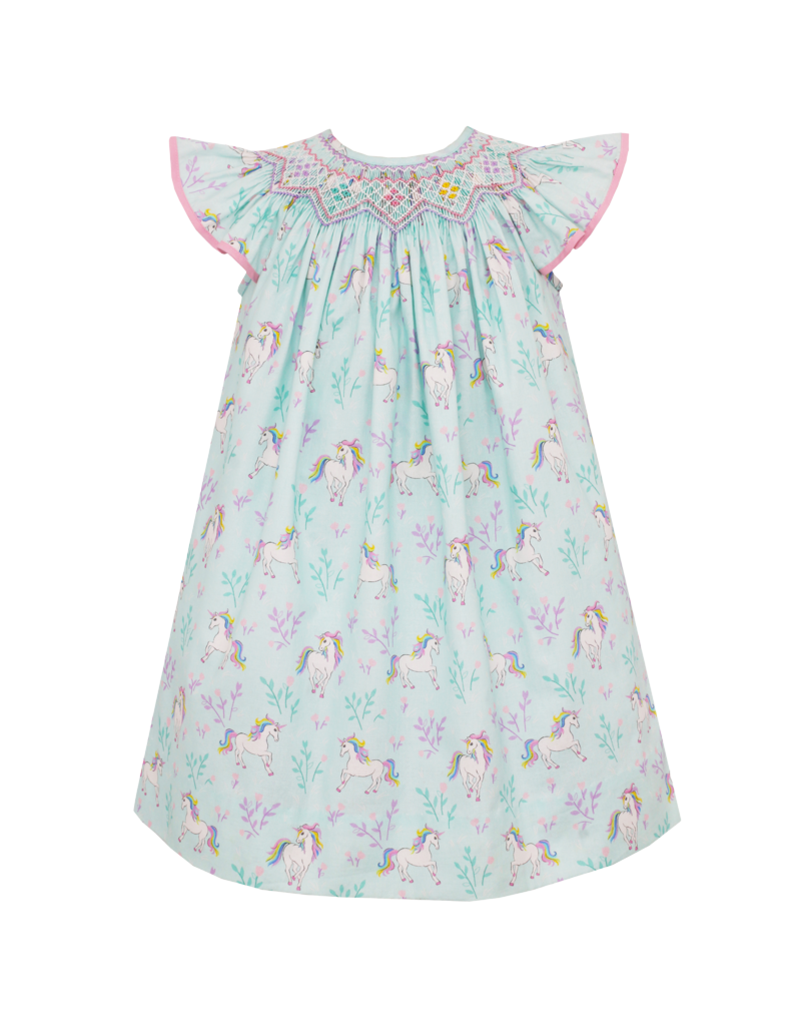 Claire and Charlie Unicorn Smocked 