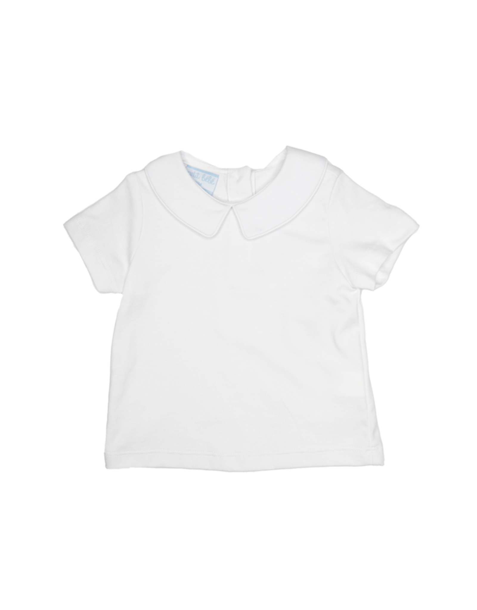 Petit Bebe 457S White Knit Peter Pan Shirt