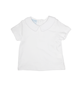 Petit Bebe White Knit Peter Pan Shirt