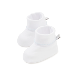 Kissy Kissy Booties white/blue one size