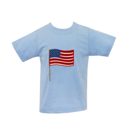 Claire and Charlie Flag Blue Shirt
