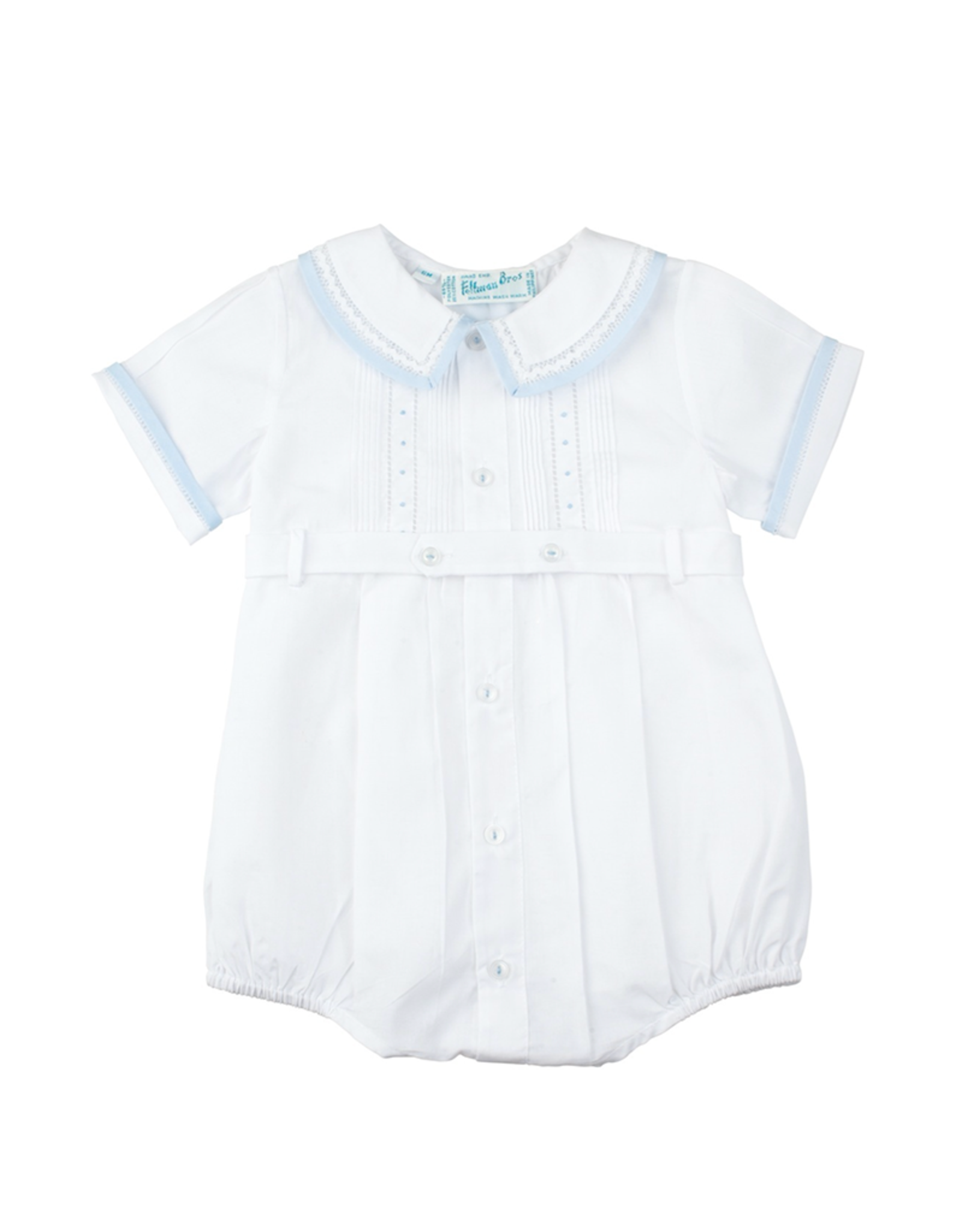 Feltman Brothers 23908F Ric Rac Button Belt Creeper White