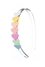 Lilies & Roses LR Headband Centipede Hearts  H024-23G