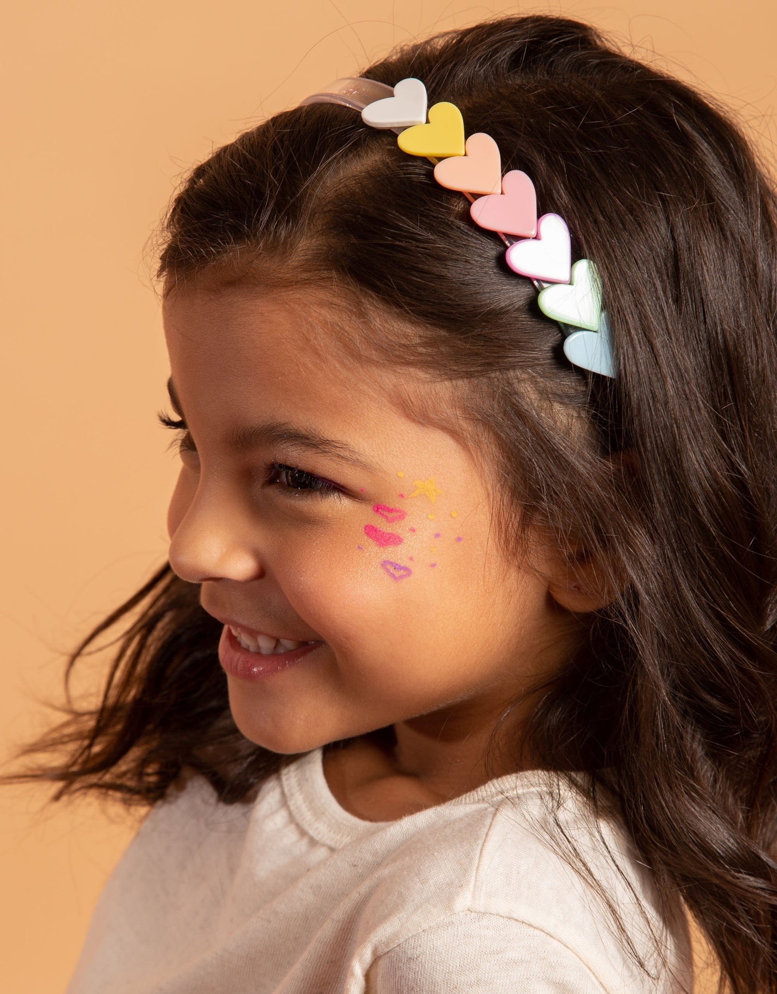 Lilies & Roses LR Headband Centipede Hearts  H024-23G