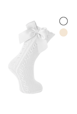 Carlomagno Socks 2141 Openwork Knee Sock B