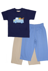 Luigi F22 Boy Shirt Navy Pumpkin Truck/Dog