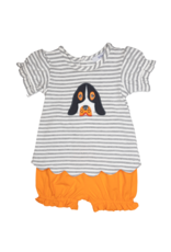 Ishtex 2F028 Grey/Orange Dog Bloomer Set