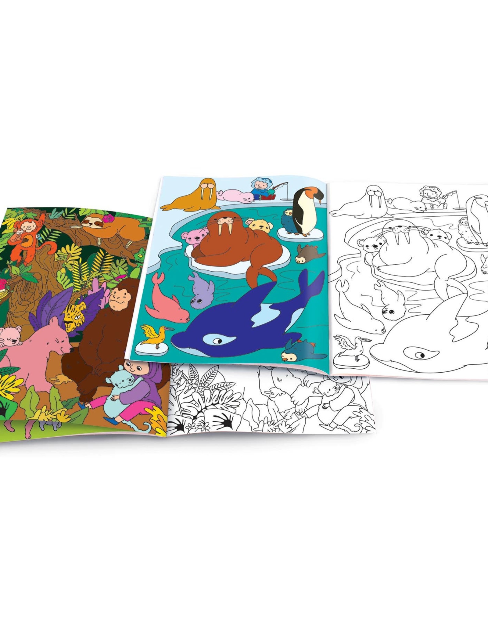 The Piggy Story Animals Around the World Dry Erase Coloring Book