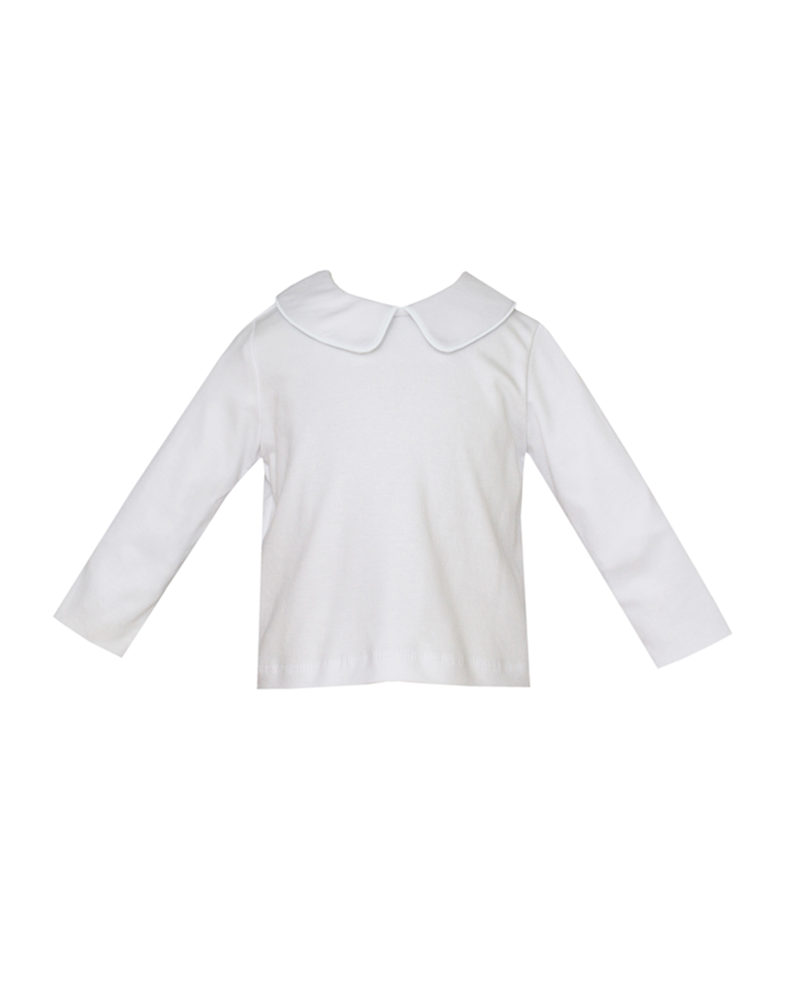 Petit Bebe 476LS Knit White Peter Pan Shirt