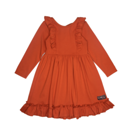 Millie Jay Claire Crossback Rust Dress