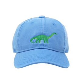 Harding Lane Embroidered Hat Light Blue Brontosaurus