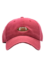 Harding Lane HL Embroidered Hat Football Weathered Red