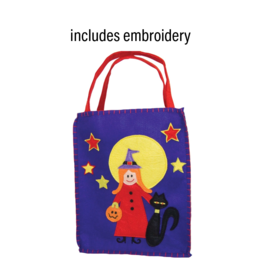 Groovy Holidays Hilda Witch Treat Bag w/embroidery