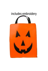 Groovy Holidays XL-Jacko Treat Bag w/embroidery orange
