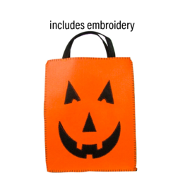 Groovy Holidays XL-Jacko Treat Bag w/embroidery orange