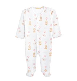 Baby Club Chic Footie Cute Puppies Pink