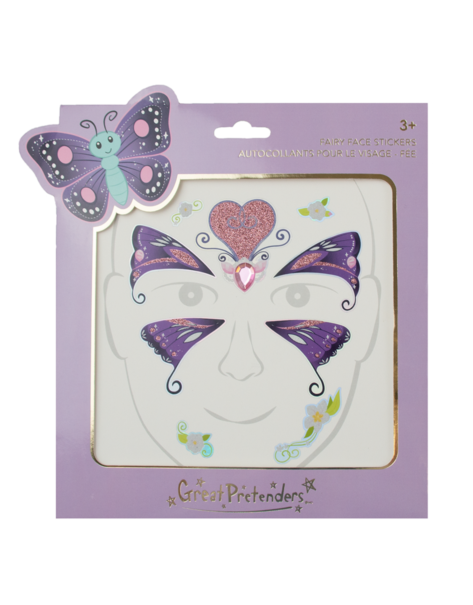 Waakzaam dinosaurus haar GreatPretenders Butterfly Fairy Face Stickers - Spoiled Sweet Boutiqu -  Spoiled Sweet Boutique