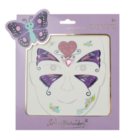 GreatPretenders Butterfly Fairy Face Stickers