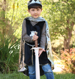 GreatPretenders Silver Knight Tunic/Cape/Crown