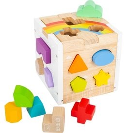 Hauck Toys Rainbow Shape Sorter Cube Playset