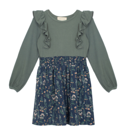 Mabel and Honey Perennial Green Dress