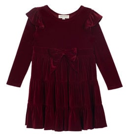 Isobella and Chloe Holly Jolly Red Velvet Dress