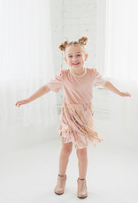 Isobella and Chloe 5655 Ayla Pink Velvet Sequin Dress