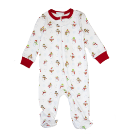 Lulu Bebe Snowmen Footie