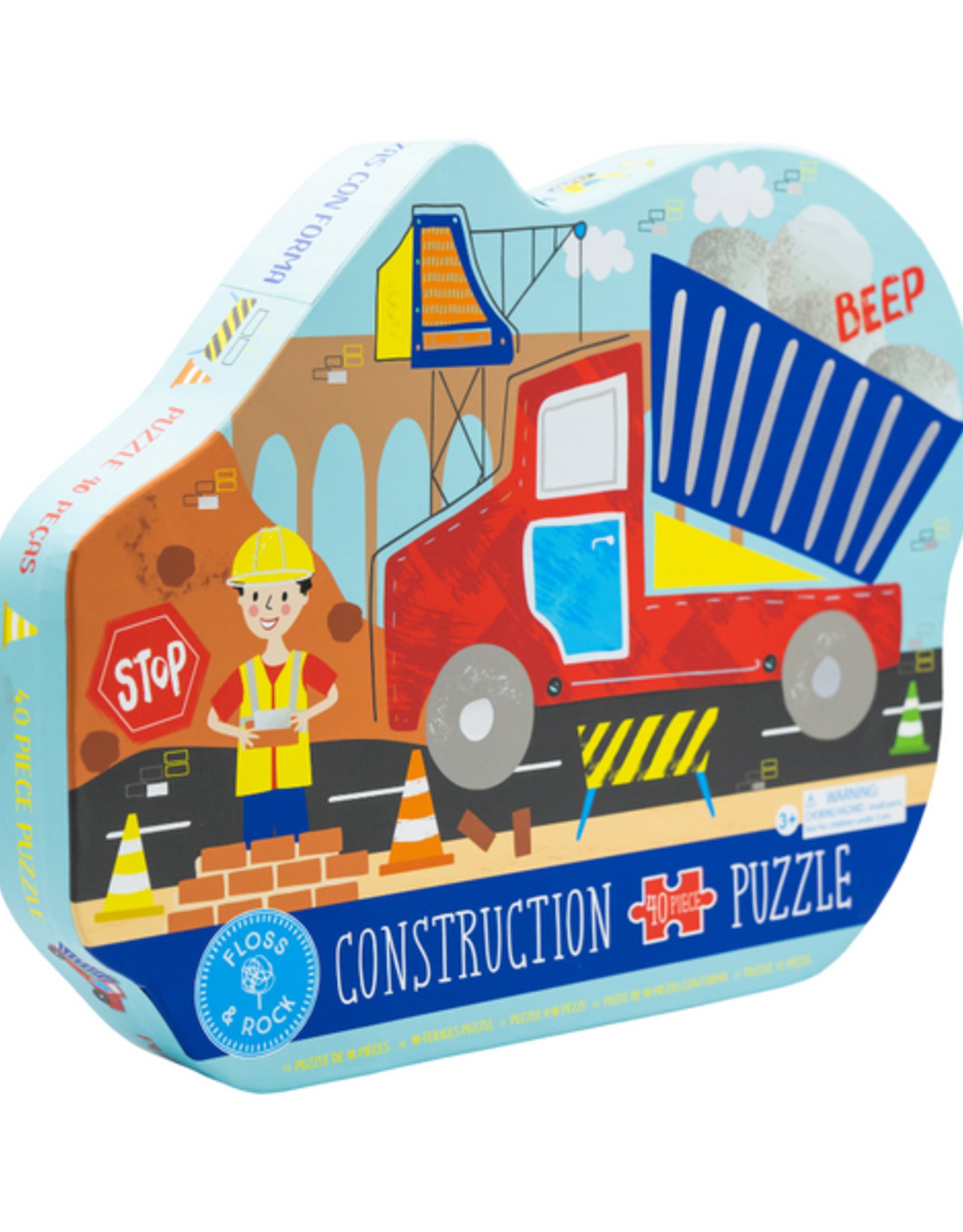 Floss and Rock Construction Truck 40pc Puzzle